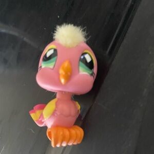 Littlest Pet Shop Cockatoo #489 – Gen 2 Furry Mohawk Bird Figure
